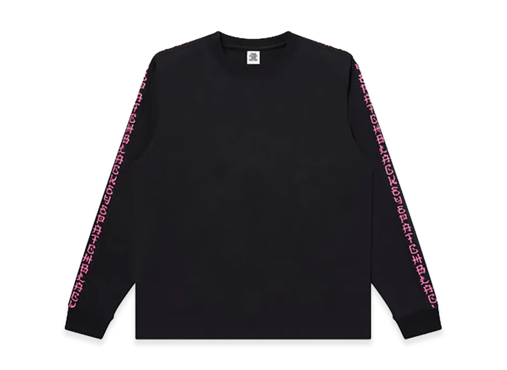 BlackEyePatch Kanji Sleeves Embroidered L/S Tee "Black/Pink"