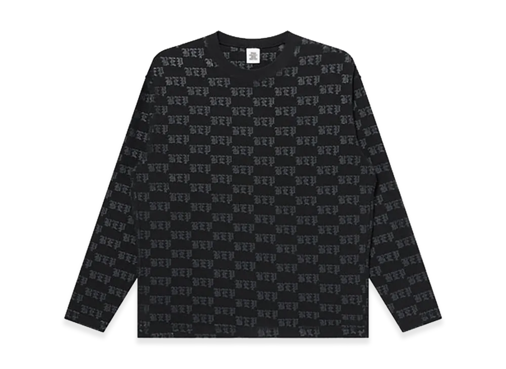 BlackEyePatch 3 Letter OE Patterned Thermal L/S Tee "Black"