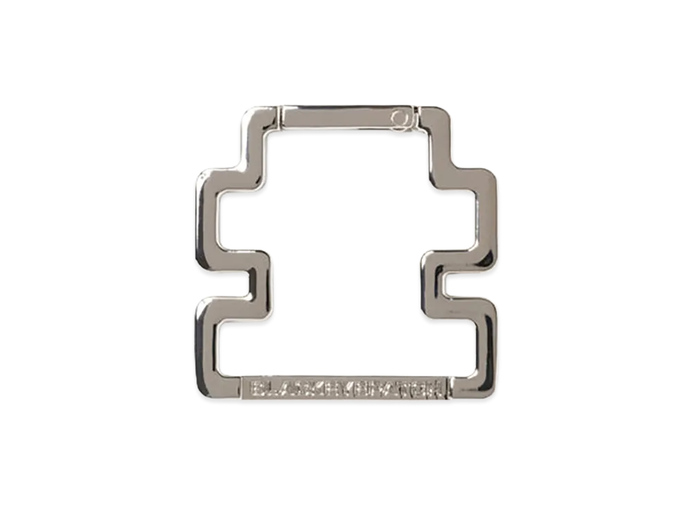 BlackEyePatch OG Label Shaped Carabiner "Silver"