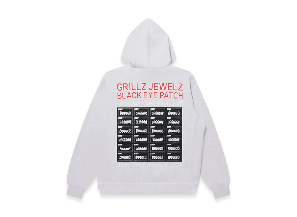 BlackEyePatch Grillz Jewelz Goldteeth Hoodie "Ash"