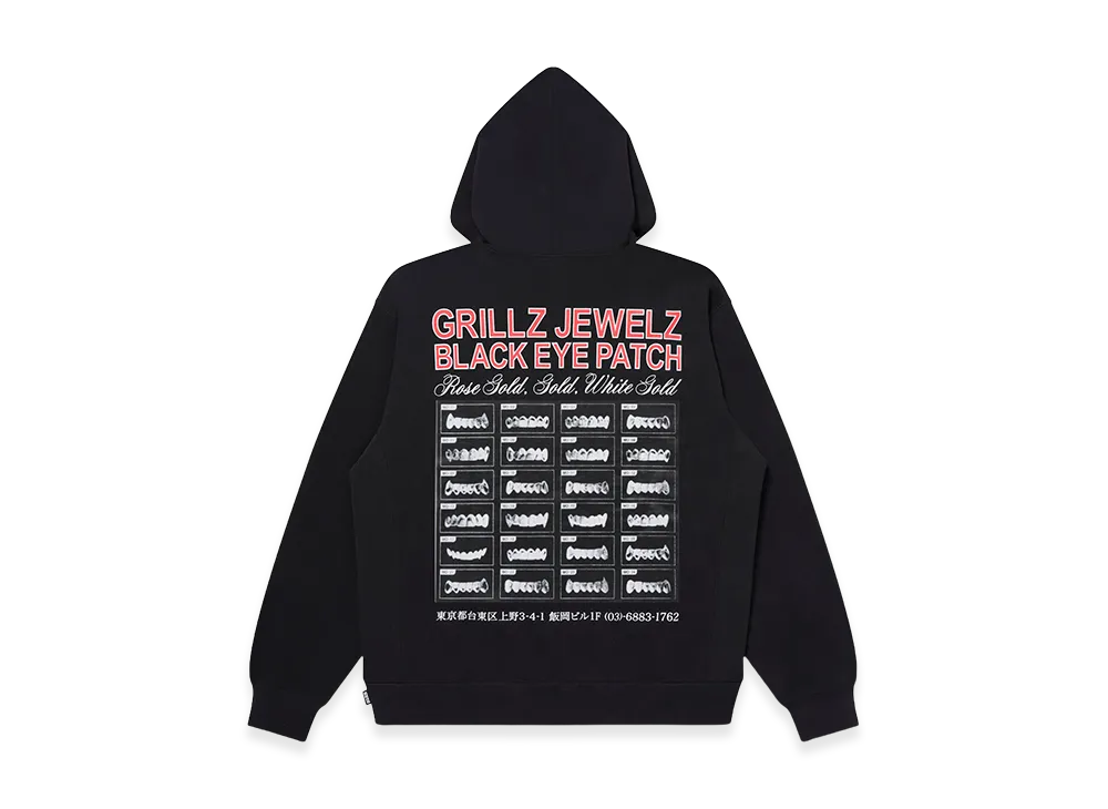 BlackEyePatch Grillz Jewelz Goldteeth Hoodie "Black"