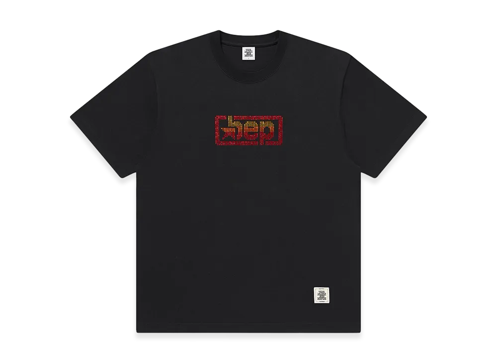 BlackEyePatch Rhinestoned Urban Star Logo Tee "Black"