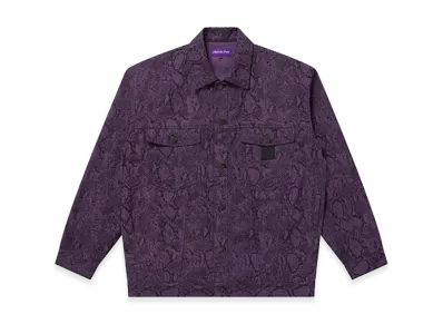 BlackEyePatch Python Patterned Tracker Jacket "Purple"