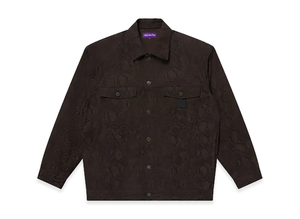 BlackEyePatch Python Patterned Tracker Jacket "Black"