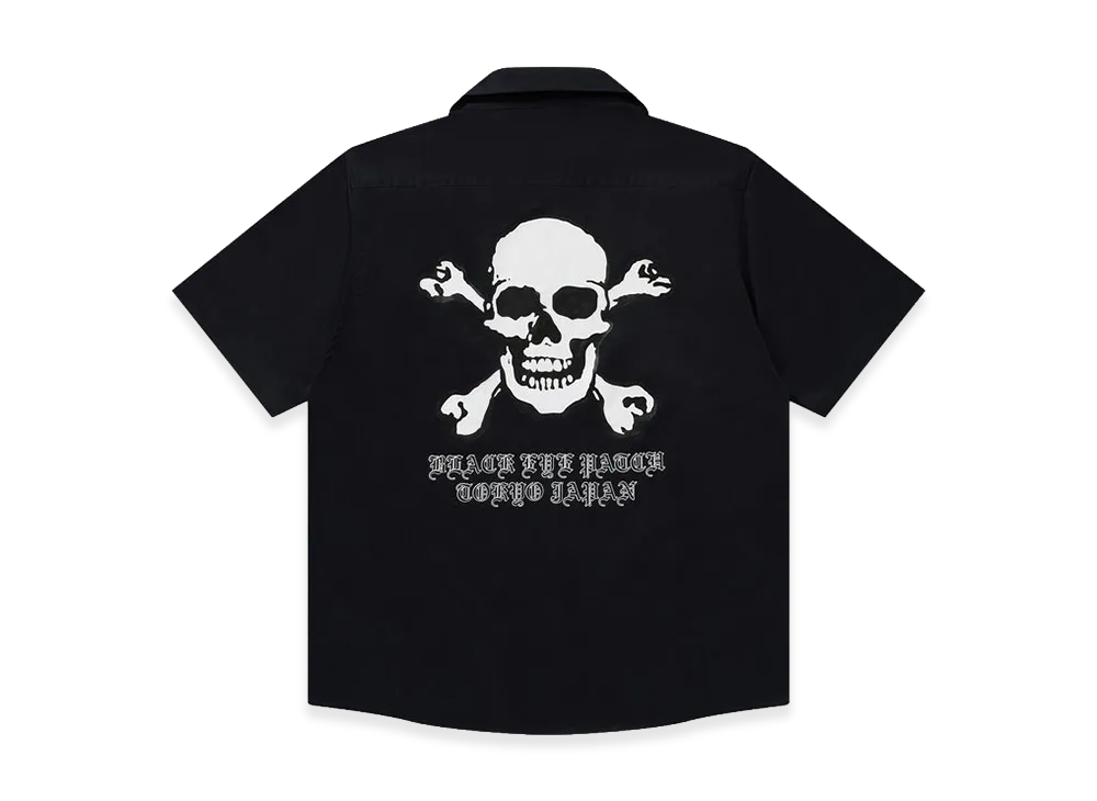 BlackEyePatch Crossbones S/S Work Shirt "Black"