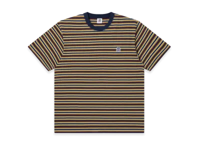 BlackEyePatch Striped Small OG Heavyweight Tee "Orange"