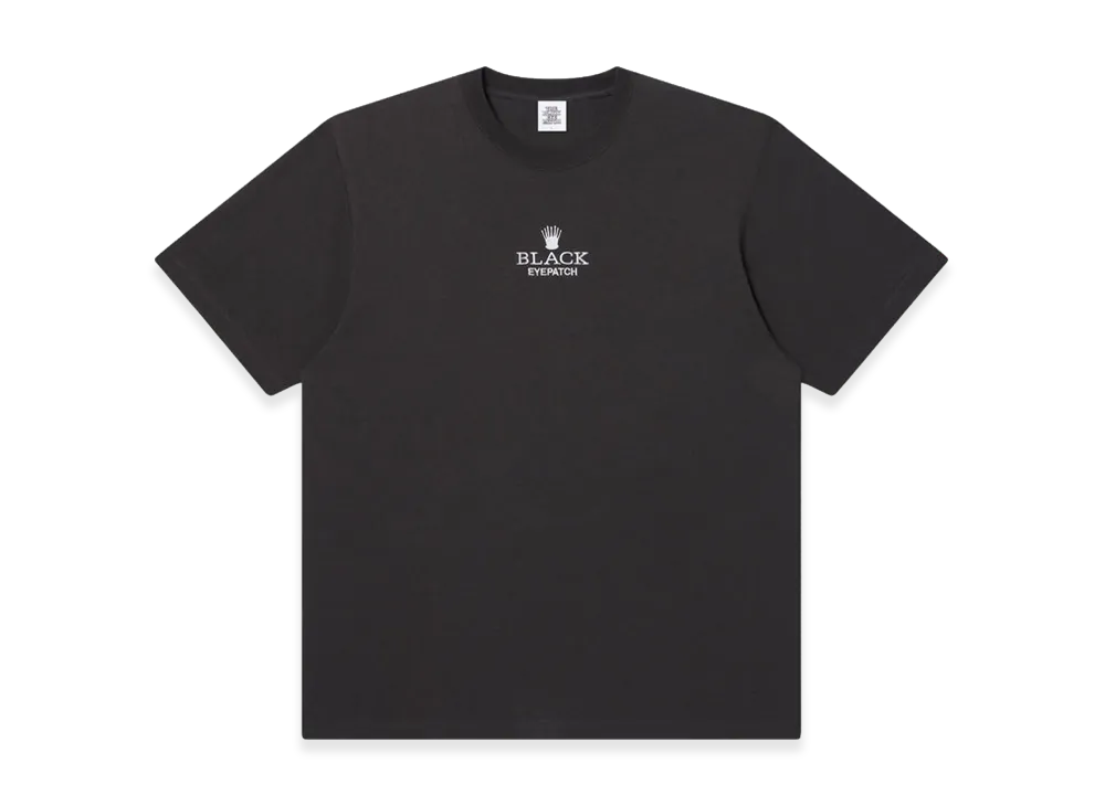 BlackEyePatch Chrono Crown Logo Tee "Charcoal/White"