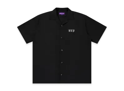BlackEyePatch 3 Letter OE Open Collared S/S Shirt "Black"