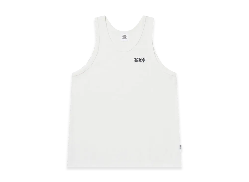 BlackEyePatch 3 Letter OE Thermal Tank Top "White"