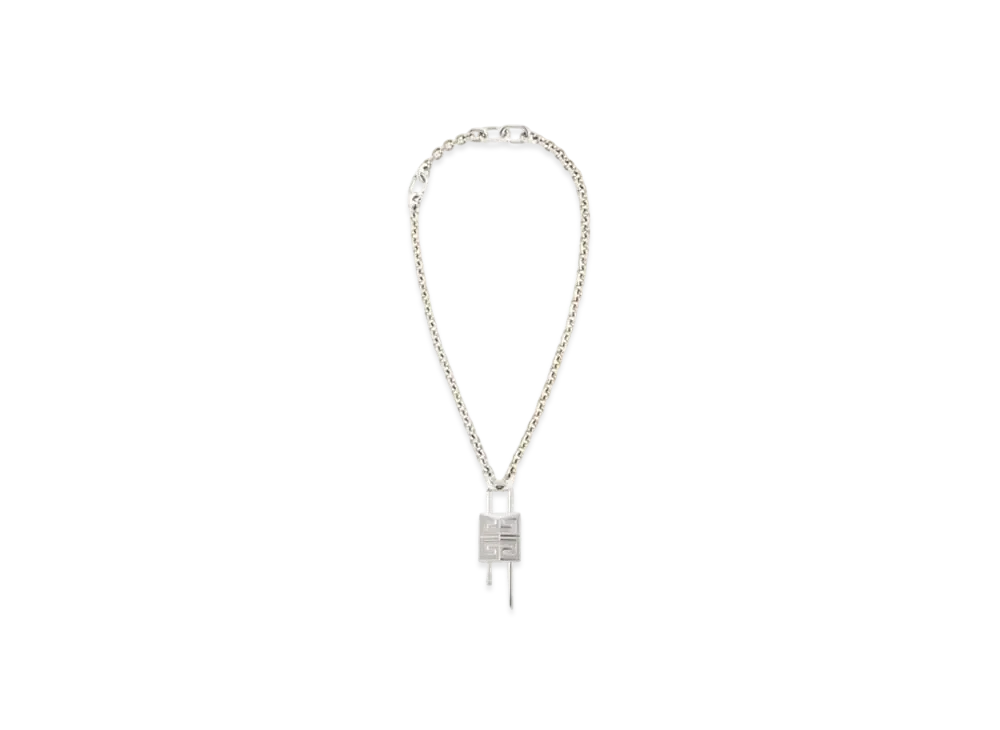 GIVENCHY Small Lock Necklace In Metal "Silver"