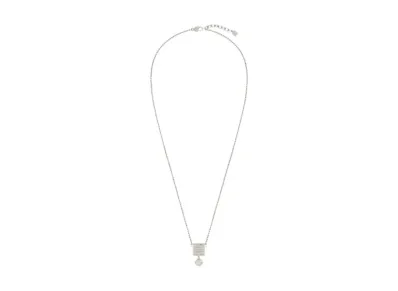 GIVENCHY 4G Necklace In Metal with Crystals "Silver"