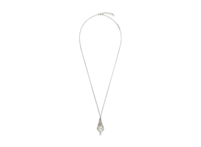GIVENCHY Pearling Necklace In Metal with Pearls And Crystals "White/Silver"