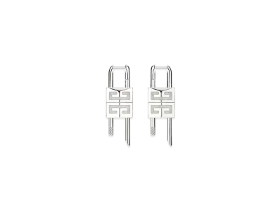 GIVENCHY Lock Earrings In Metal "Silver"