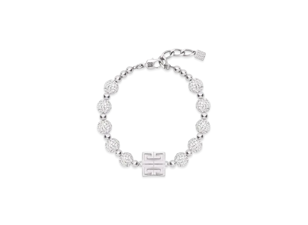 GIVENCHY 4G Bracelet In Metal With Crystals "Silver"
