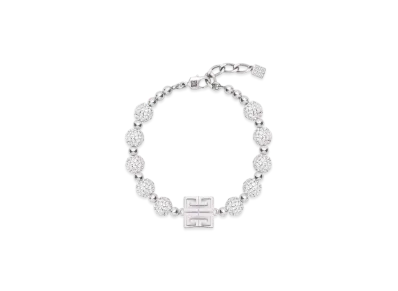 GIVENCHY 4G Bracelet In Metal With Crystals "Silver"