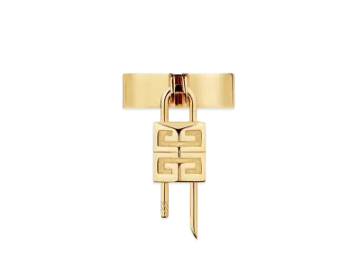 GIVENCHY Mini Lock Ring In Metal "Golden Yellow"