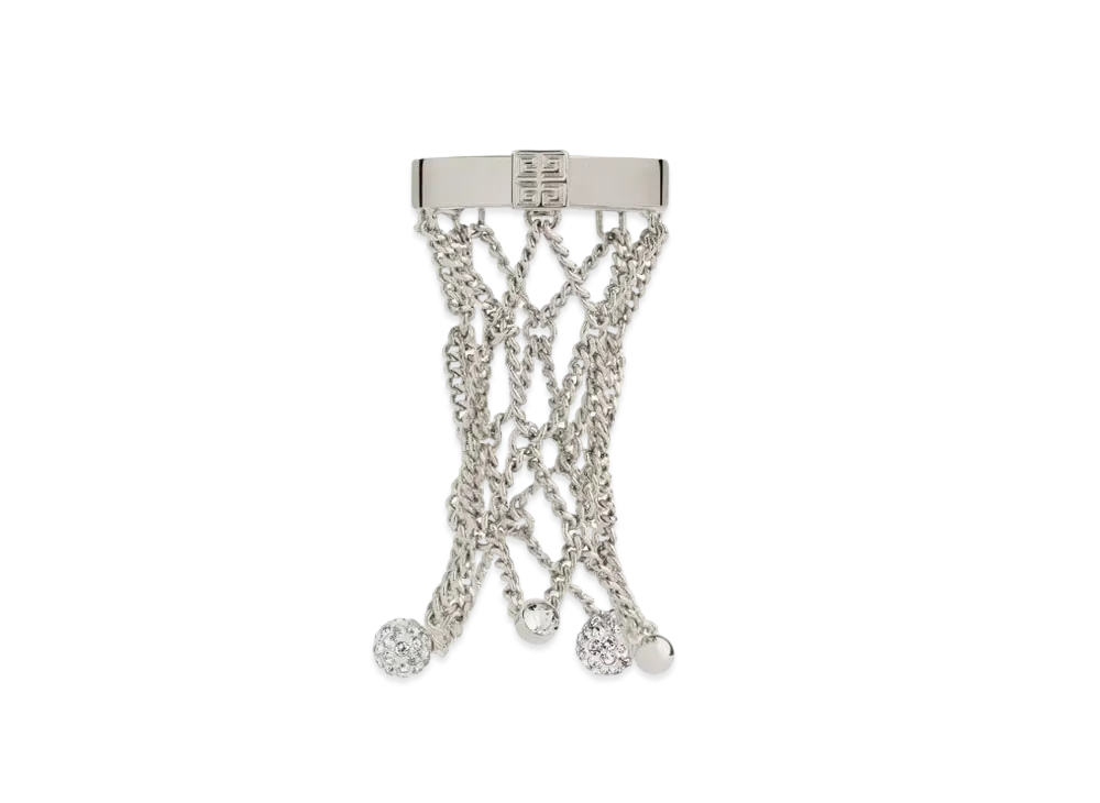 GIVENCHY Pearling Ring In Metal with Pearls And Crystals "White/Silver"