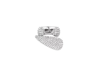 GIVENCHY Feline Ring In Metal With Crystals "Silver"