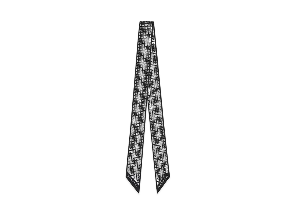 ジバンシィ 4G シルク ヘッドバンド "ブラック/ホワイト" BG00AXG002-004