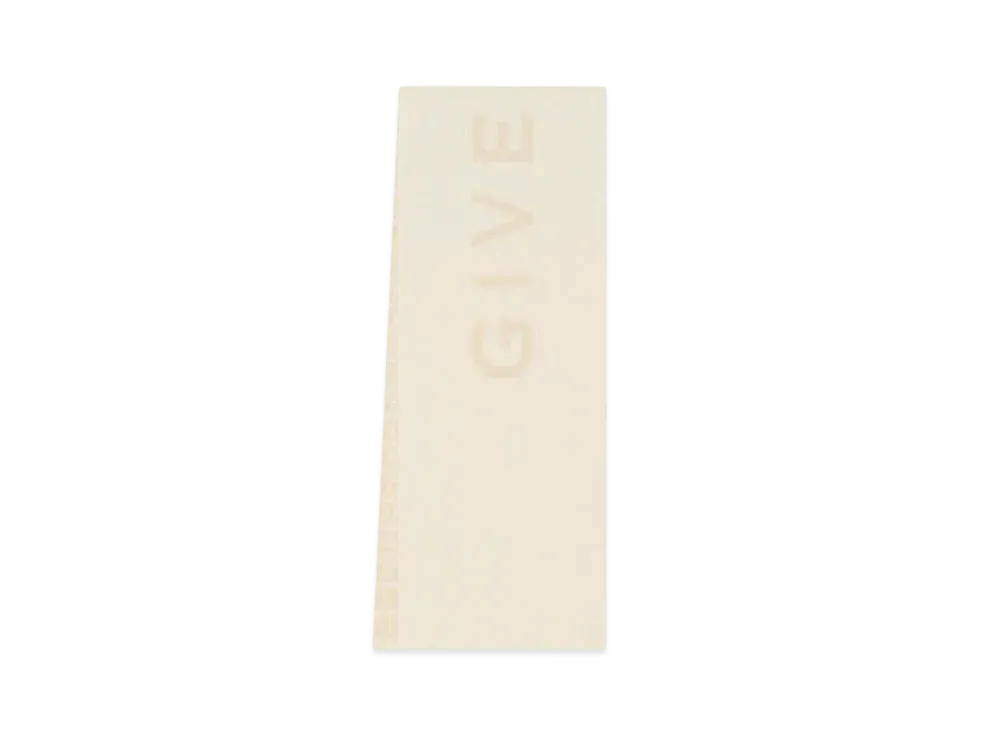 GIVENCHY 4G Double Sided Scarf In Wool and Cashmere "White/Ecru"