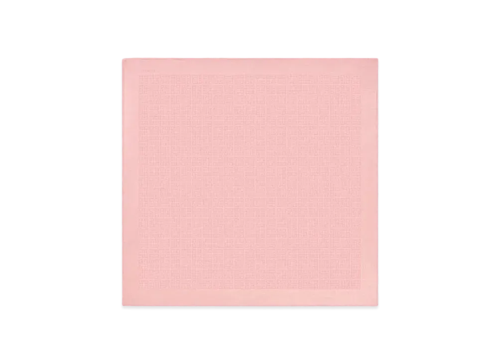 GIVENCHY 4G Shawl In Silk And Wool with Lurex "Old Pink"