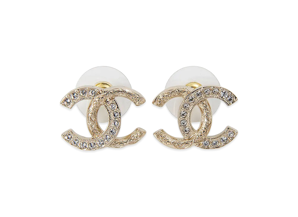 CHANEL Earrings "Gold/Rhinestone"