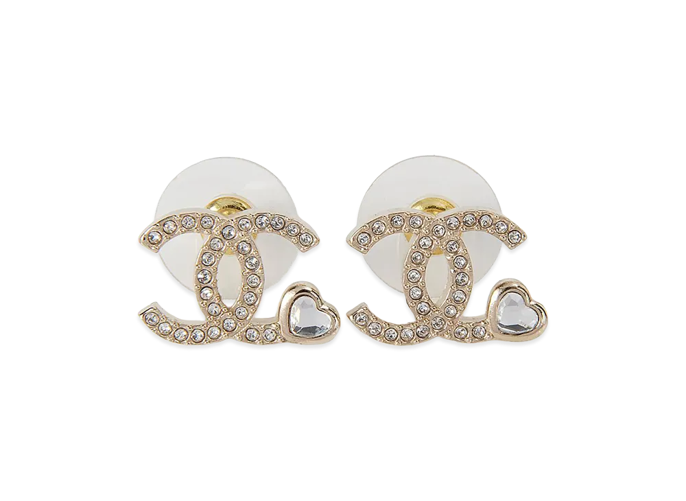 CHANEL Earrings "Gold/Rhinestone"
