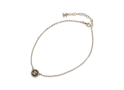 CHANEL Necklace "Gold/Rhinestone/Black"