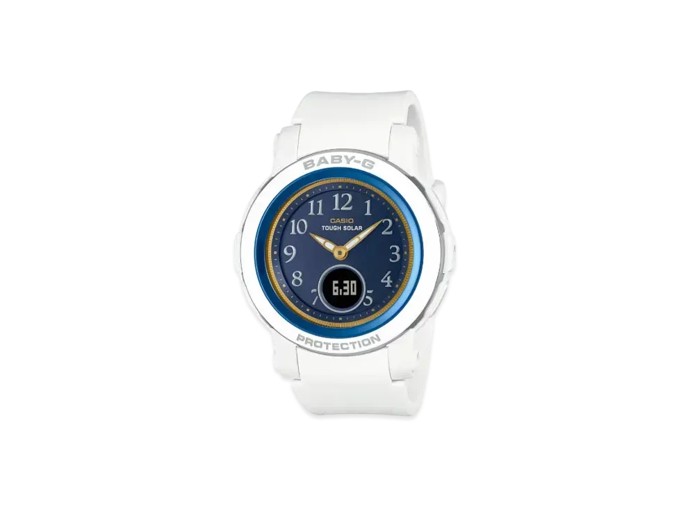 Casio BGA-290 Series Casio Watch 50th Anniversary Model "Blue/Gold/White" BGA-S290SS-2AJR