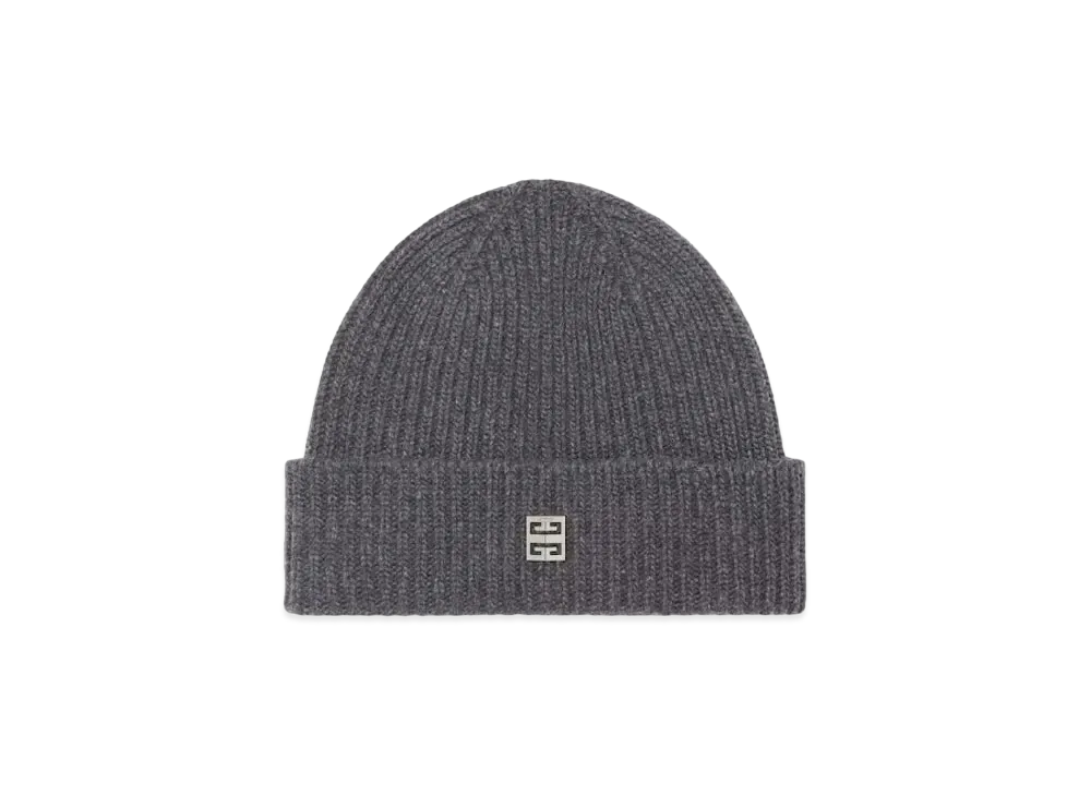 GIVENCHY Beanie In Wool And Cashmere "Smoke Grey"