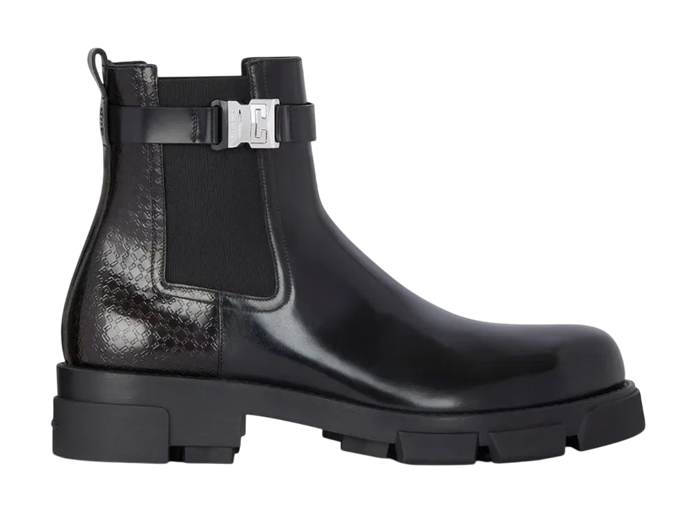 GIVENCHY Terra Chelsea Boots In Leather "Black"