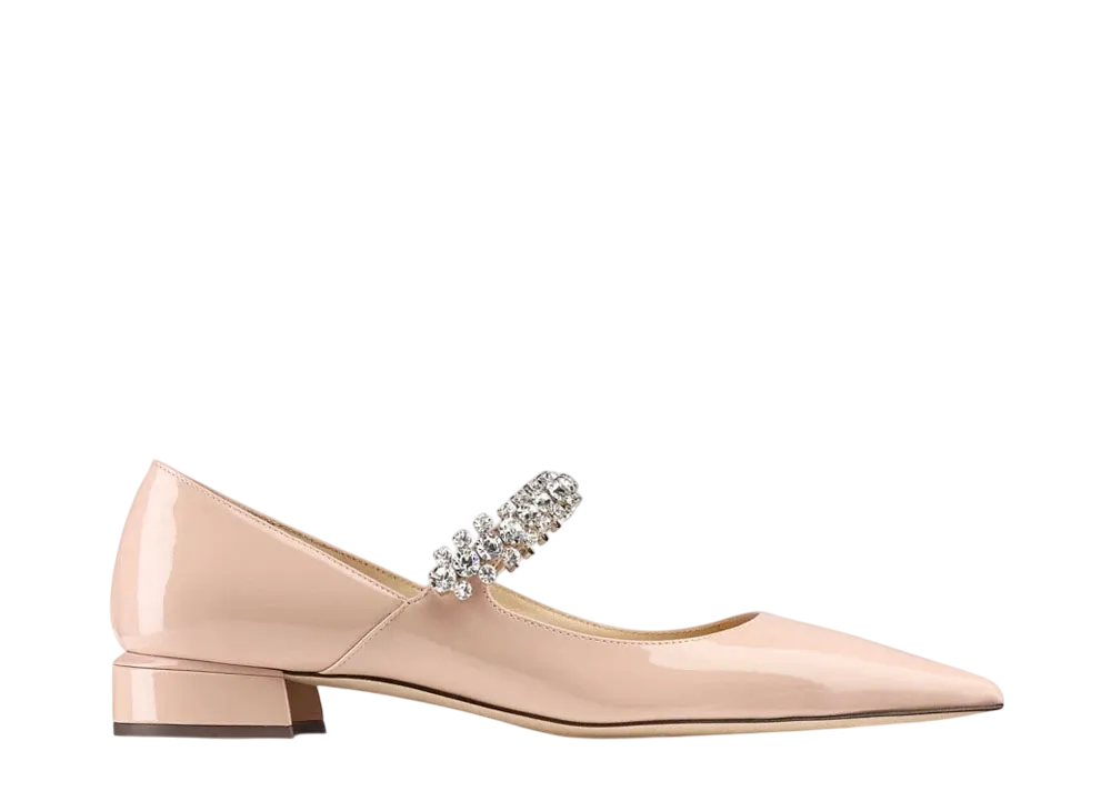 Jimmy Choo Women's Bing Pumps Flats Patent Leather "Macaron"