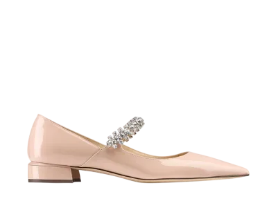 Jimmy Choo Women's Bing Pumps Flats Patent Leather "Macaron"