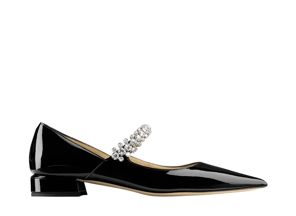 Jimmy Choo Women's Bing Pumps Flats Patent Leather "Black"