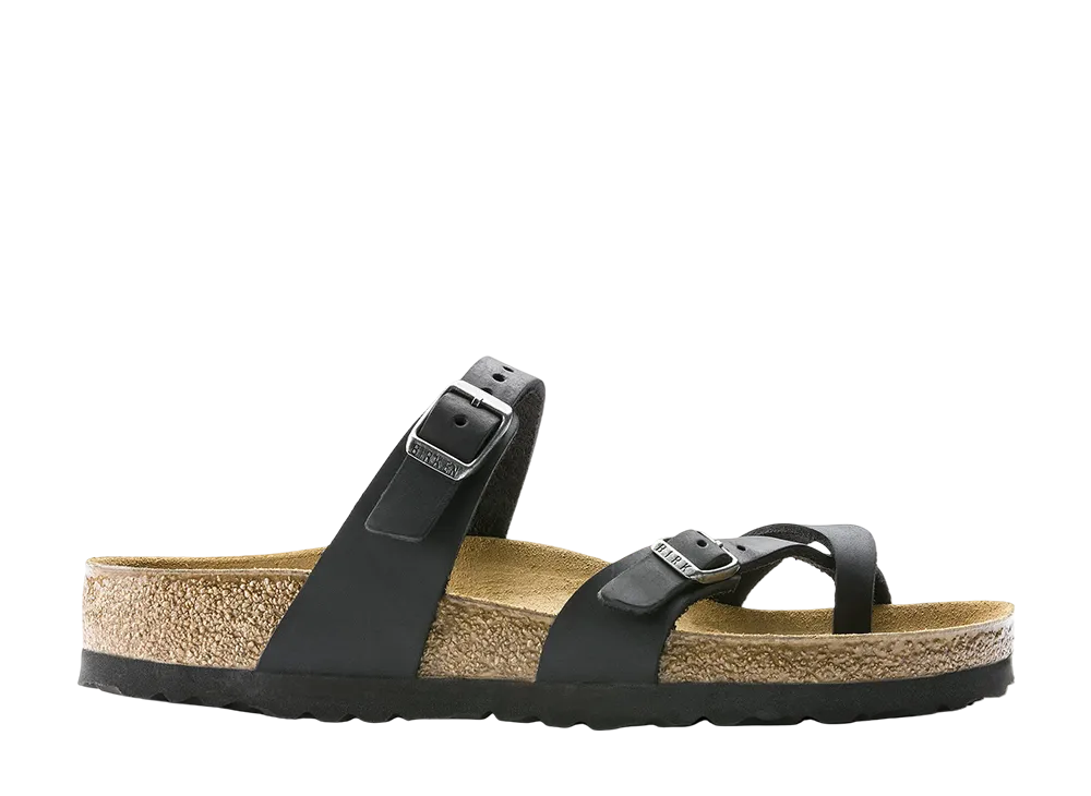 BIRKENSTOCK Women's Mayari Oiled Leather "Black"