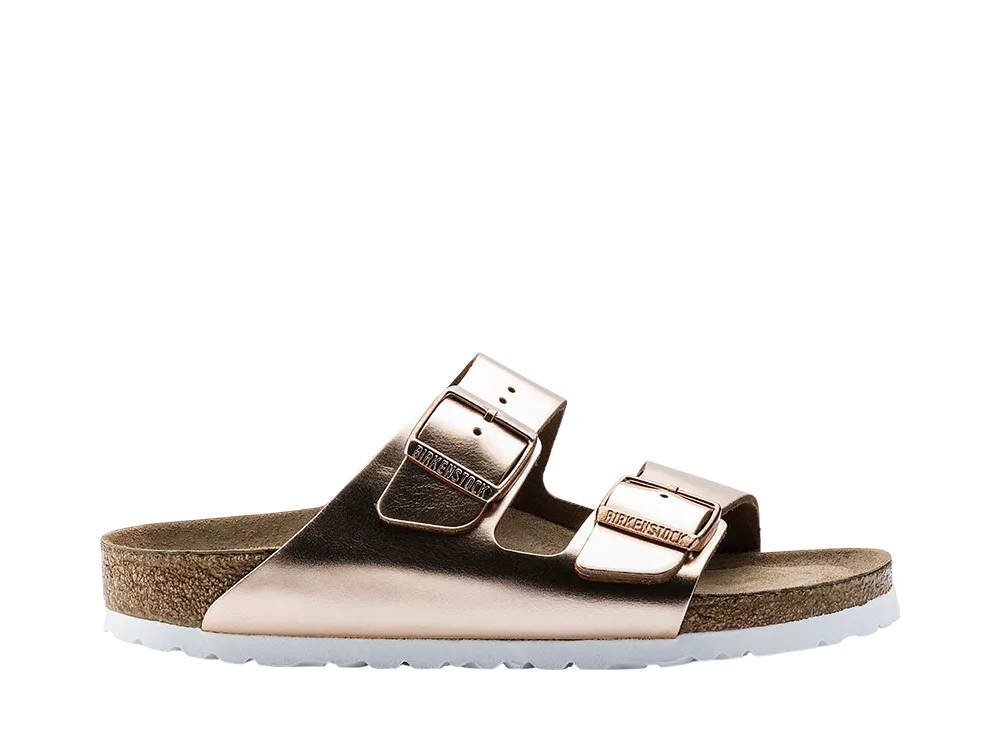 BIRKENSTOCK Women's Arizona Soft Footbed "Metallic Copper"
