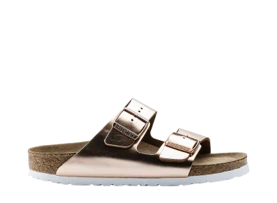 BIRKENSTOCK Women's Arizona Soft Footbed "Metallic Copper"