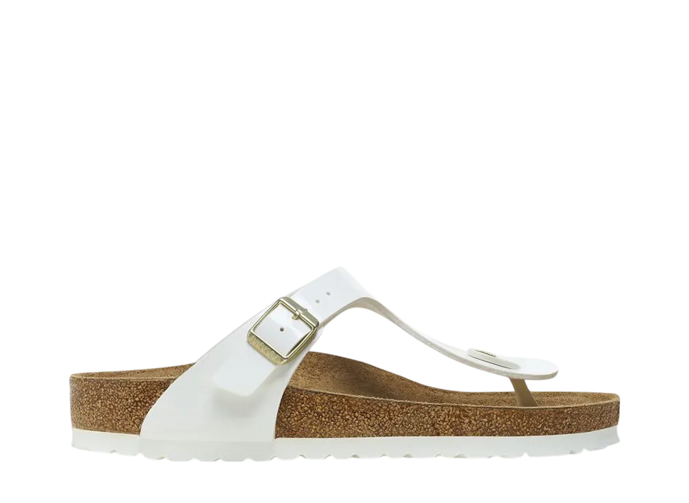 BIRKENSTOCK Women's Gizeh "Patent White"