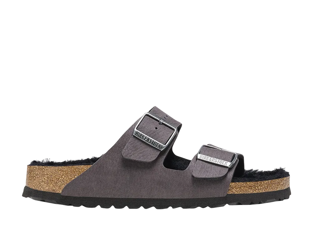 BIRKENSTOCK Arizona Shearling "Desert Dust Black"