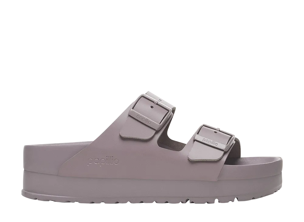 BIRKENSTOCK Women's Arizona Flex Platform Leather "Faded Purple"