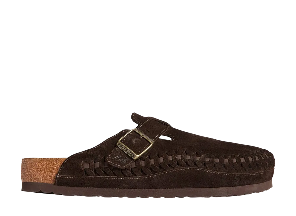 Kith x BIRKENSTOCK Suede Boston Braided "Mocca"