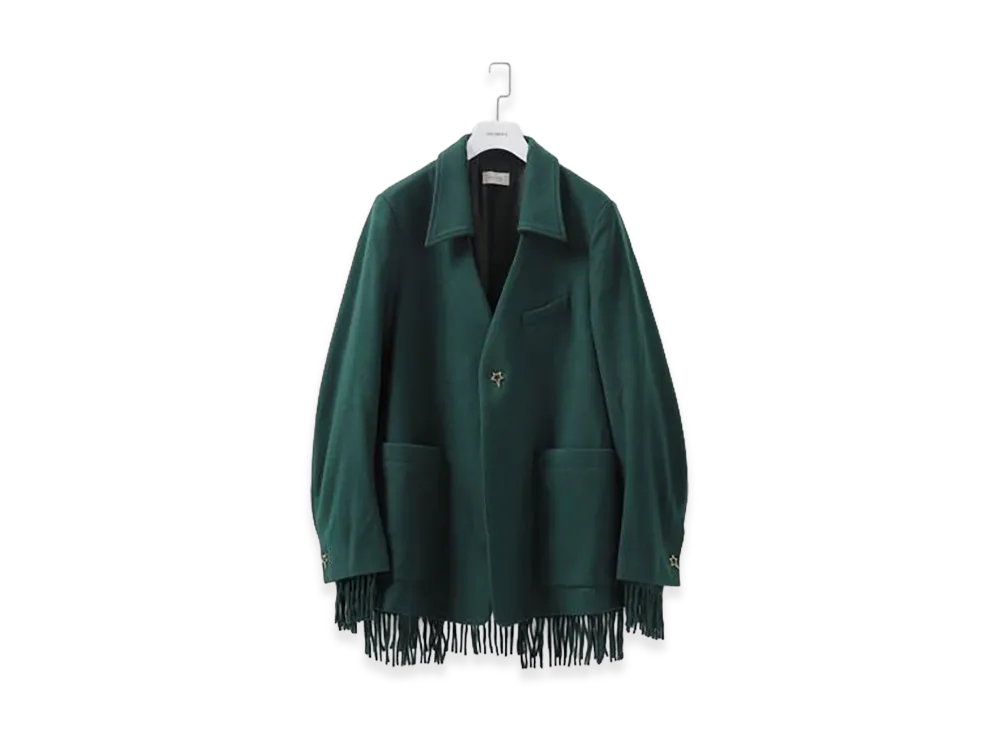 BED J.W. FORD Lapel-Less Jacket "Green"