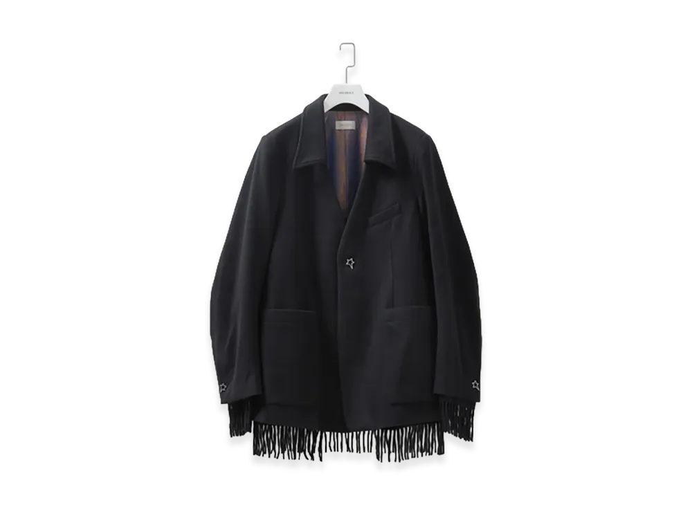 BED J.W. FORD Lapel-Less Jacket "Black"