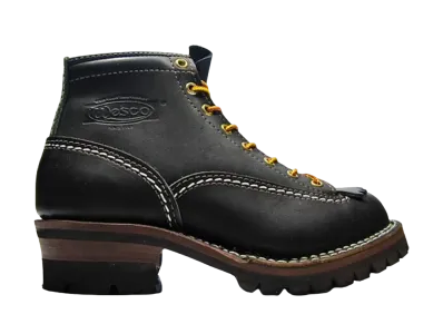 WESCO Jobmaster "Black" Black Smooth Vibram Command Sole 6 Height Lace to Toe BK106100 E