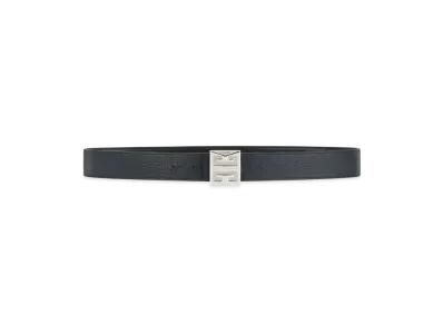 GIVENCHY 4G Reversible Belt In Leather "Black/Dark Blue"