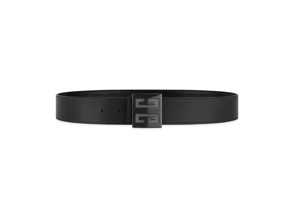 GIVENCHY 4G Reversible Belt In Micro 4G Leather "Black"
