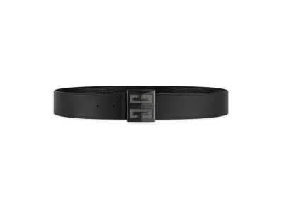 GIVENCHY 4G Reversible Belt In Micro 4G Leather "Black"