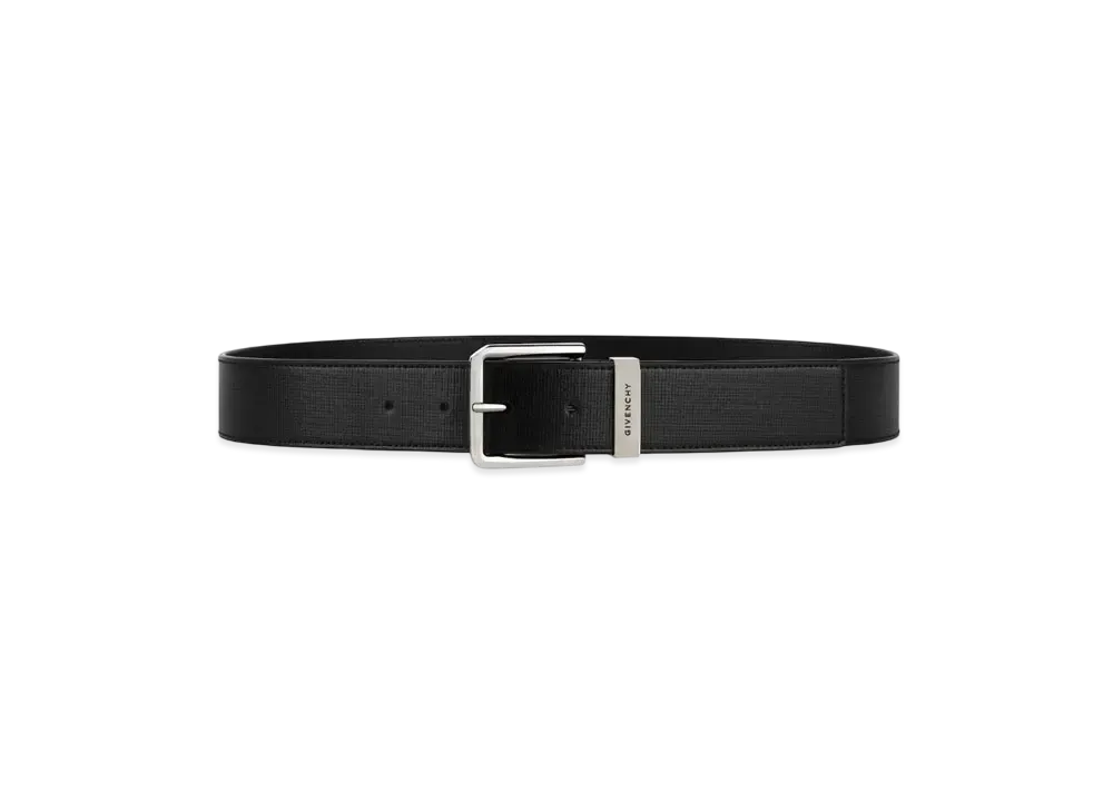 GIVENCHY Gentleman Belt In 4G Classic Leather "Black"