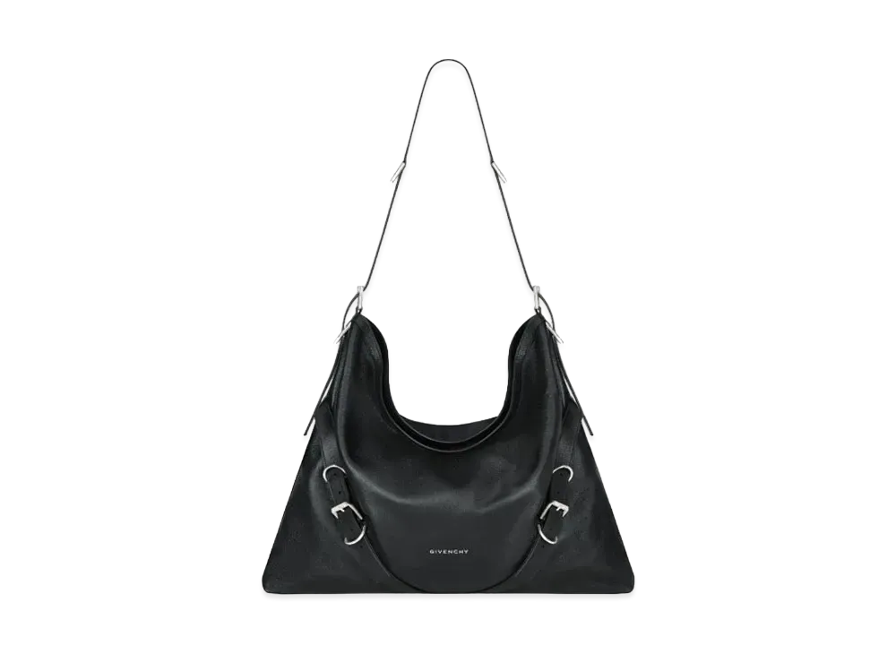 GIVENCHY Large Voyou Bag In Grained Leather "Black"