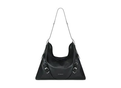 GIVENCHY Large Voyou Bag In Grained Leather "Black"
